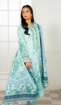 3 Piece Unstitched Digital Printed Lawn - V1404