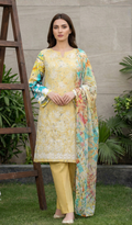 3 Piece Unstitched Embroidered Lawn - V1805