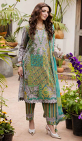 3 Piece Unstitched Embroidered Lawn - V1906