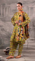 3 Piece Unstitched Digital Printed Lawn - V1305