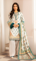 3 Piece Unstitched Digital Printed Lawn - V1406