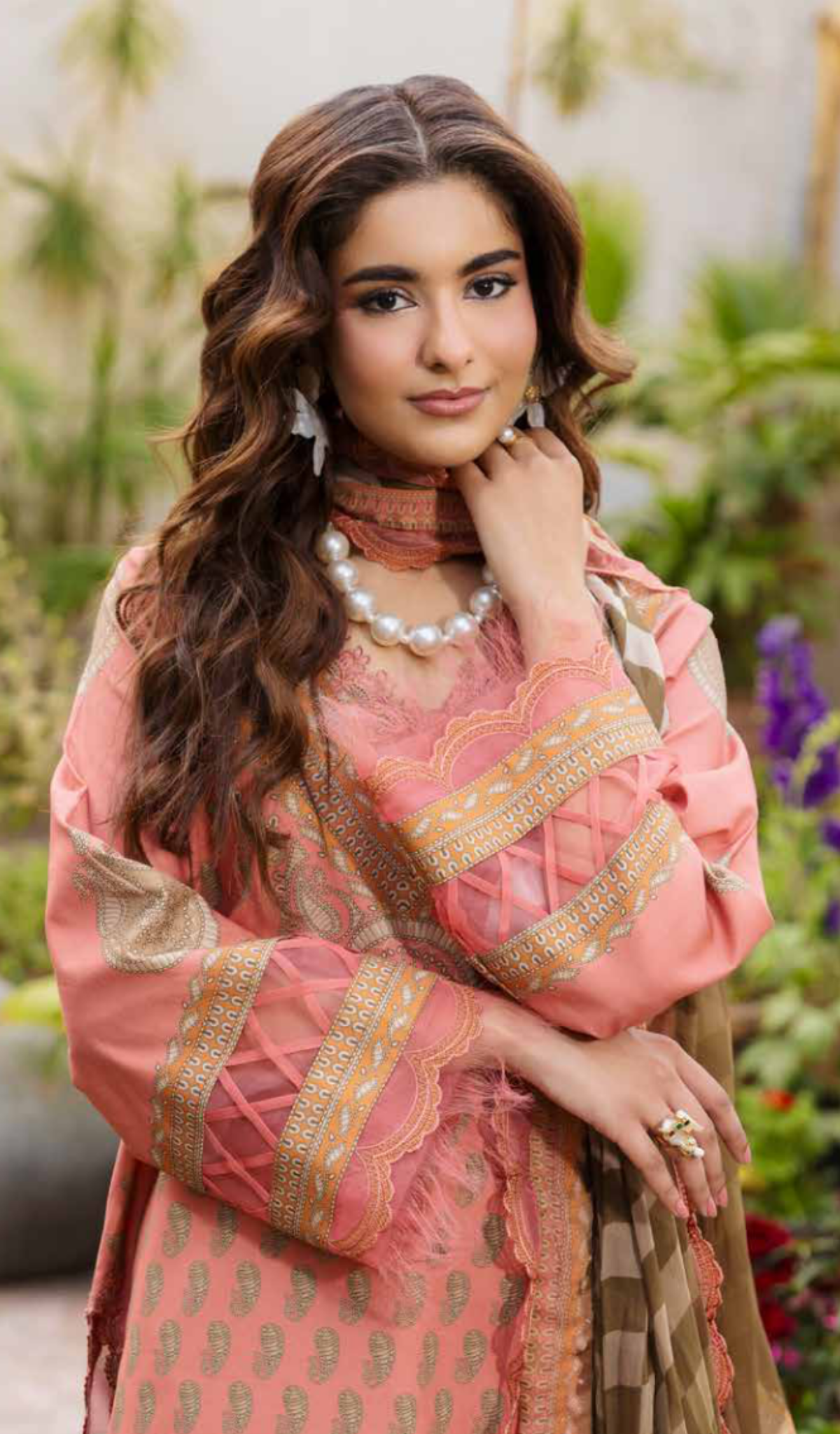 3 Piece Unstitched Embroidered Lawn - V1907