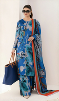 3 Piece Unstitched Digital Printed Lawn - V1701