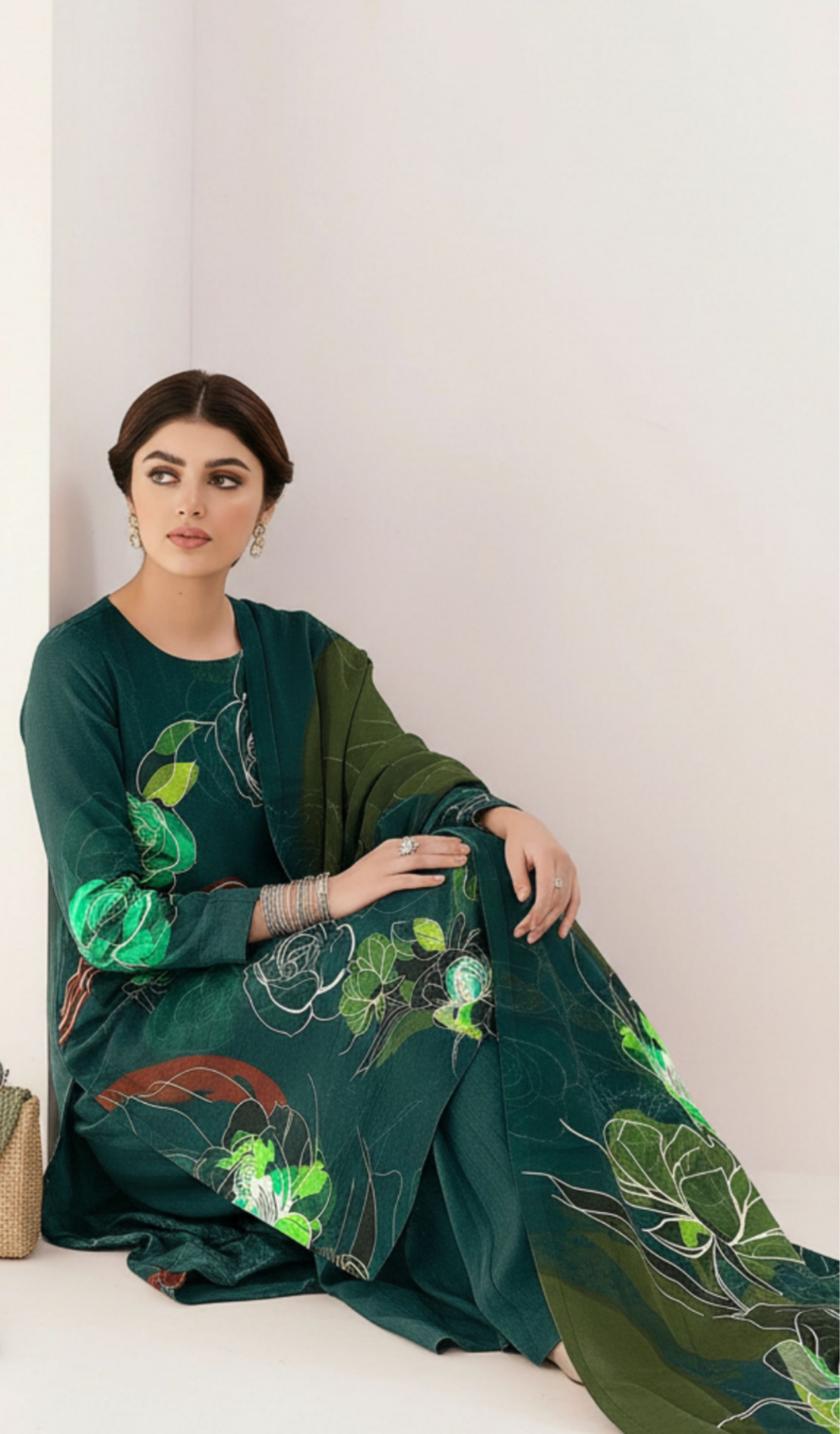 3 Piece Unstitched Digital Printed Lawn - V1707