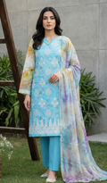 3 Piece Unstitched Embroidered Lawn - V1808