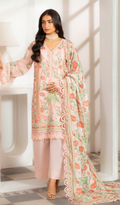 3 Piece Unstitched Digital Printed Lawn - V1409