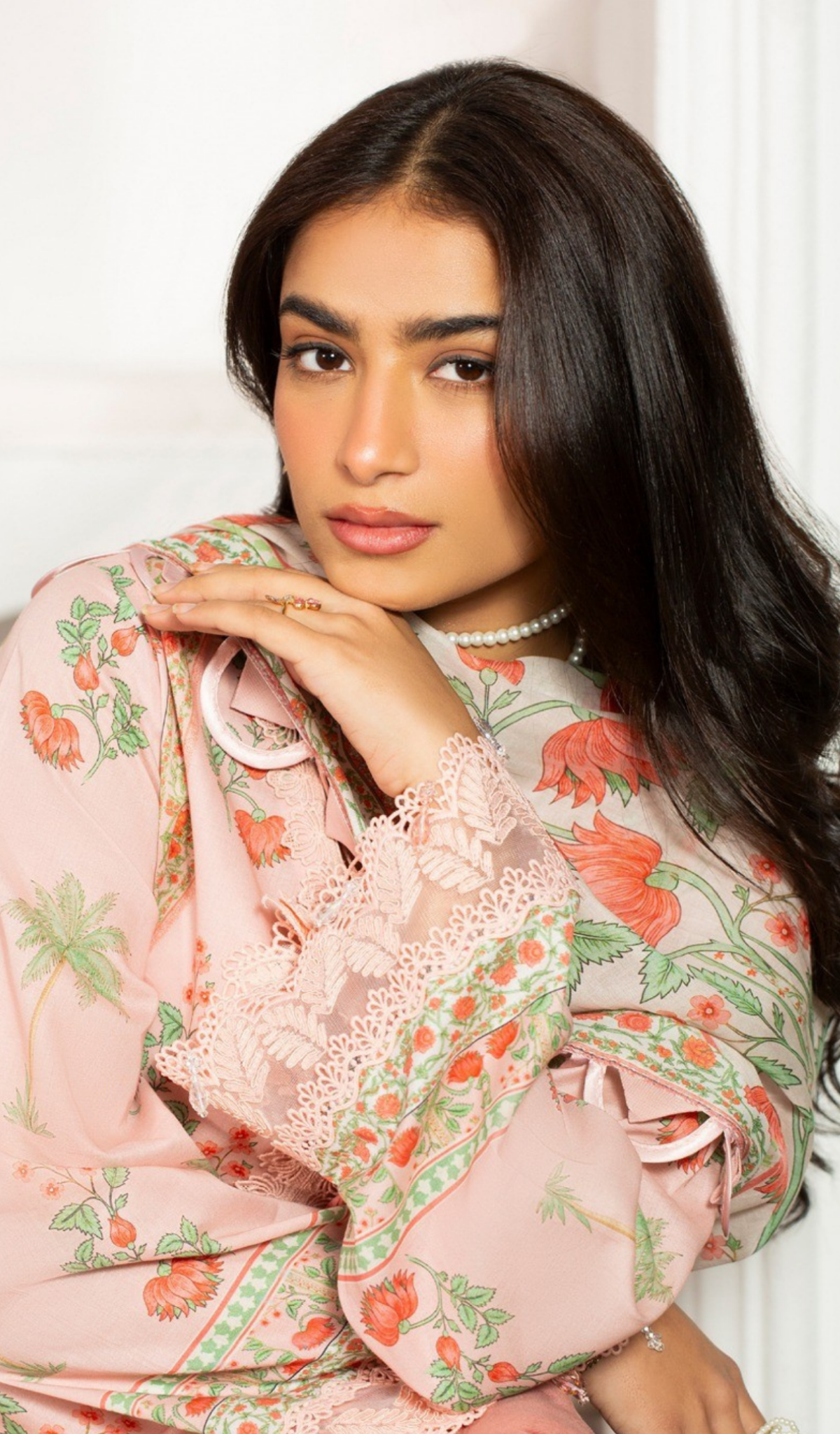 3 Piece Unstitched Digital Printed Lawn - V1409
