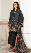 3 Piece Unstitched Digital Printed Lawn - V1410