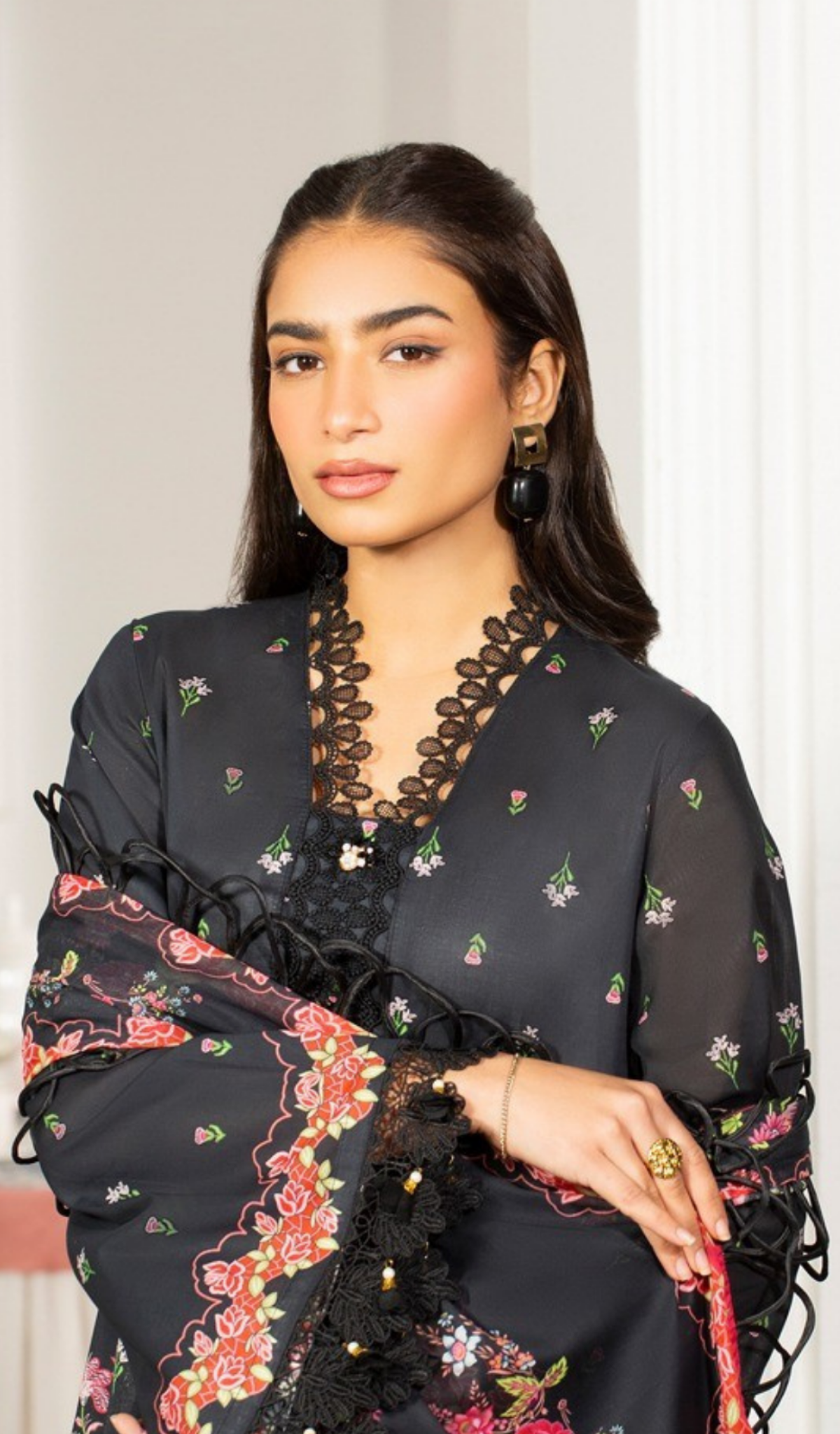3 Piece Unstitched Digital Printed Lawn - V1410