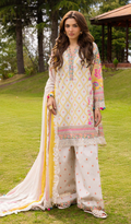 3 Piece Unstitched Embroidered Lawn - V2002
