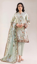 3 Piece Unstitched Printed Lawn - V1506