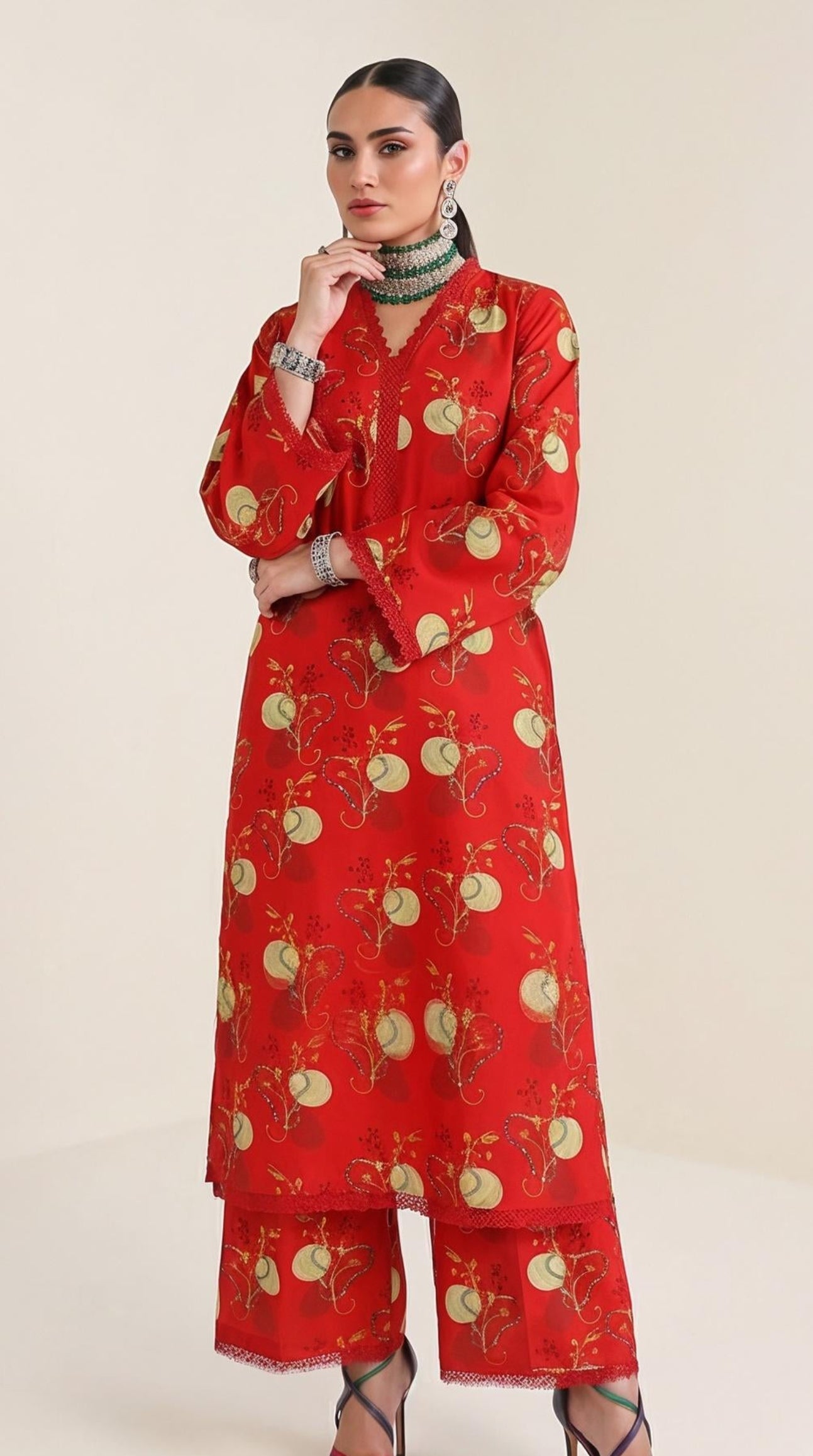 Abstract Harmony All-over Printed 2-piece -03