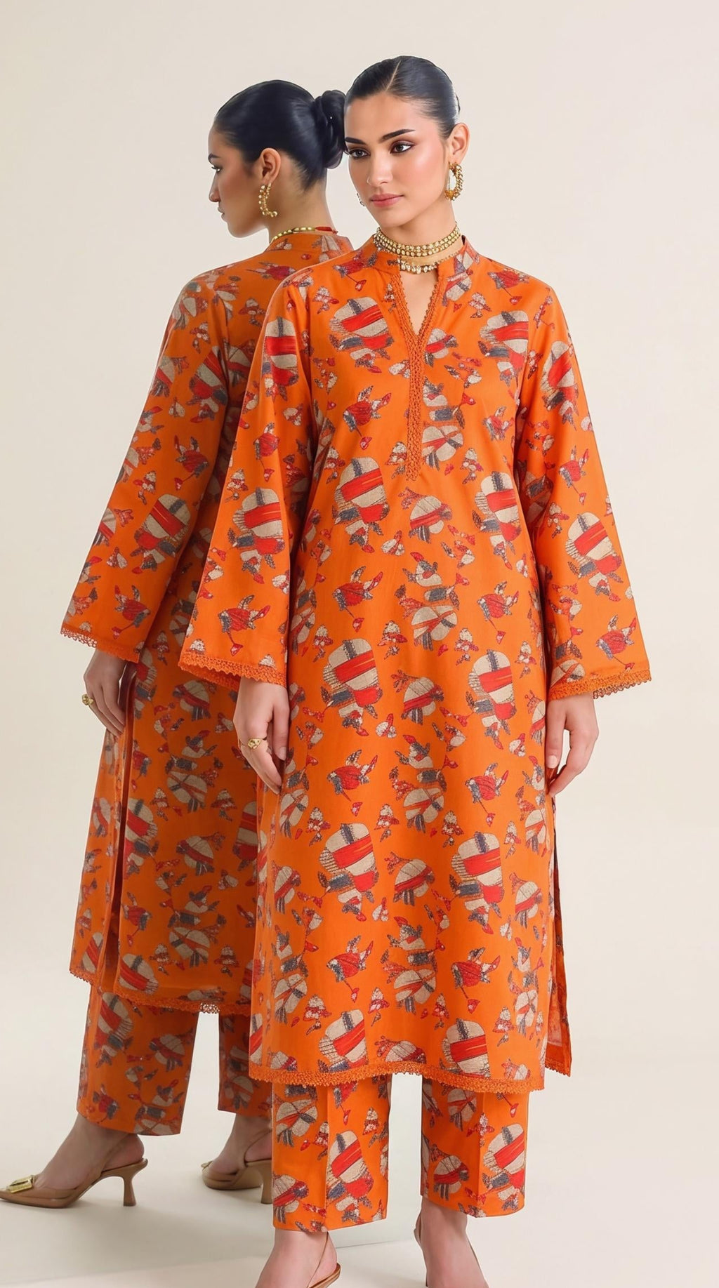 Abstract Harmony All-over Printed 2-piece -04