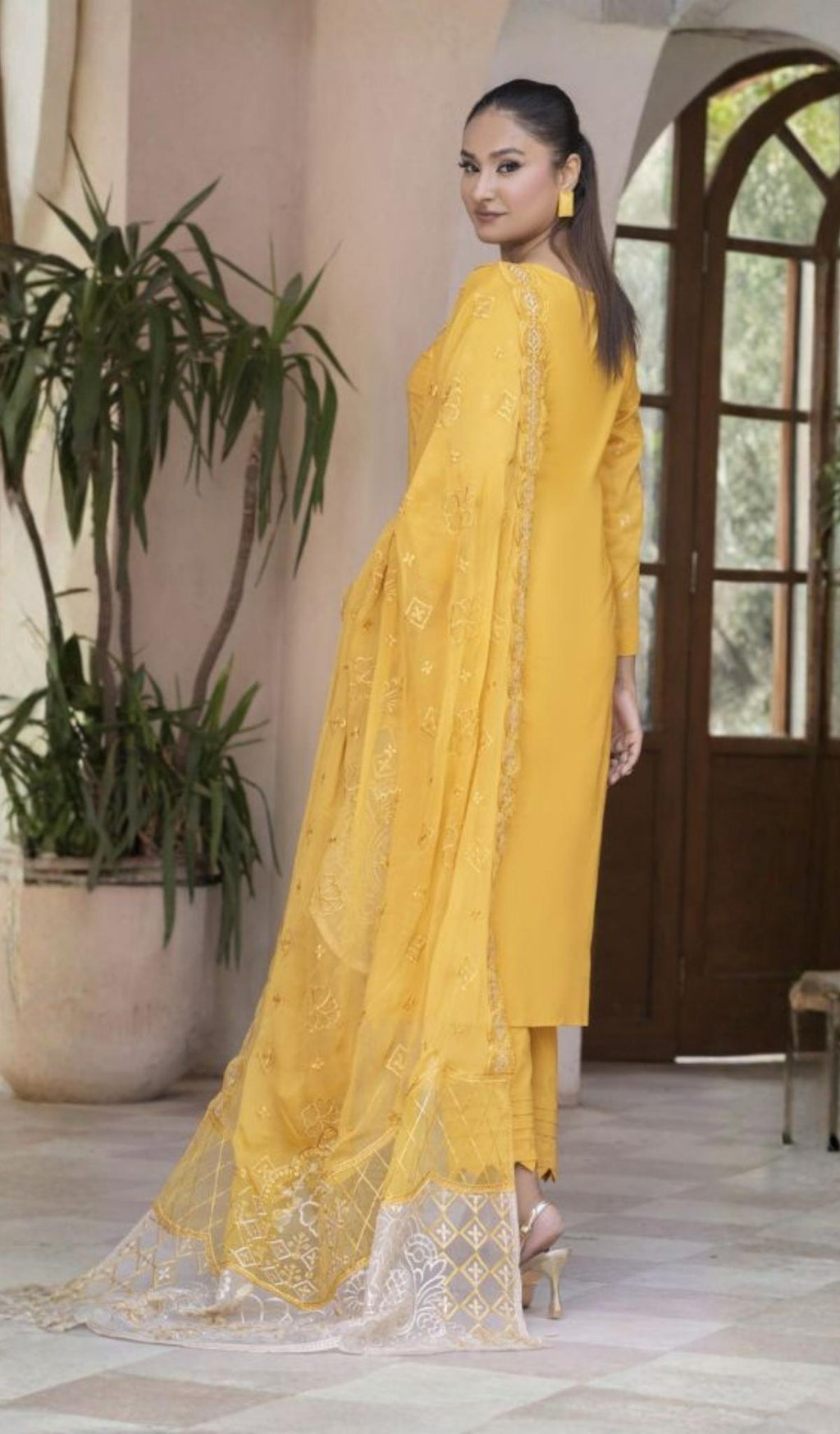 3 Piece Unstitched Embroidered Lawn - V803