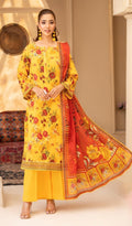 3 Piece Unstitched Digital Printed Lawn - V203