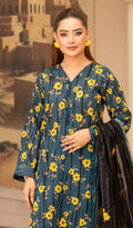 3 Piece Unstitched Digital Printed Lawn - V206