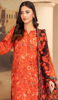 3 Piece Unstitched Digital Printed Lawn - V208