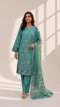 Masnavi Embroidered 3-piece Suit -10