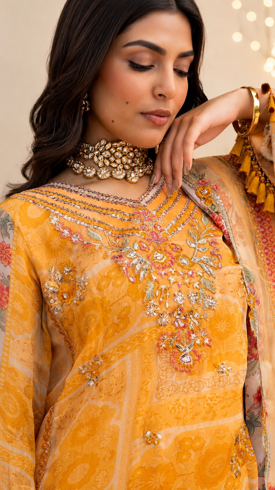 Rangat-E-Riwayat Luxury Embroidered 3-piece Suit -01