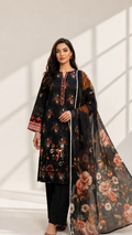 Masnavi Embroidered 3-piece Suit -01