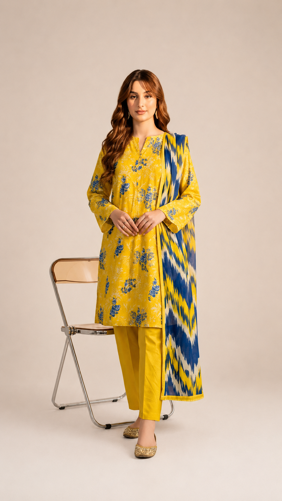 Prism Flora Unstitched 3-piece -09 V3109