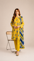 Prism Flora Unstitched 3-piece -09 V3109