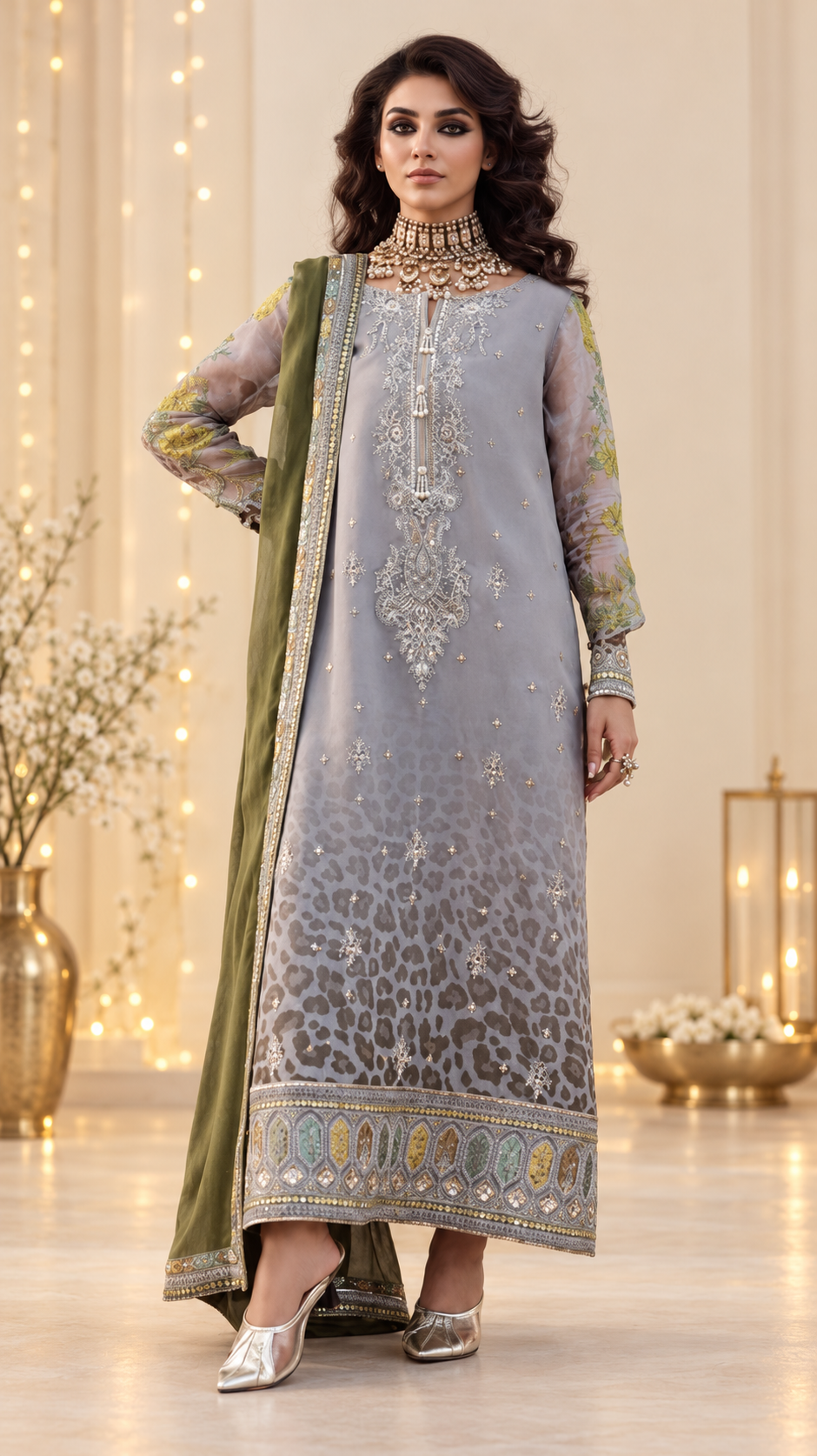Nigaar Luxury Embroidered Chiffon -03