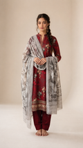 Prism Flora Unstitched 3-piece -02 V3102