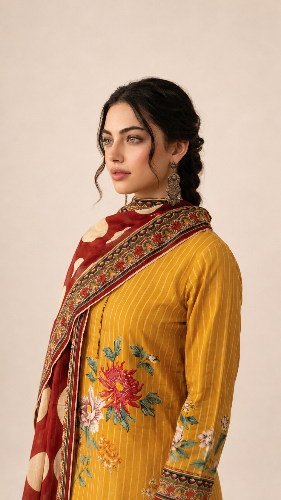 Prism Flora Unstitched 3-piece -06 V3106