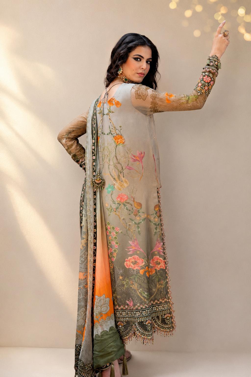 Rangat-E-Riwayat Luxury Embroidered 3-piece Suit -04