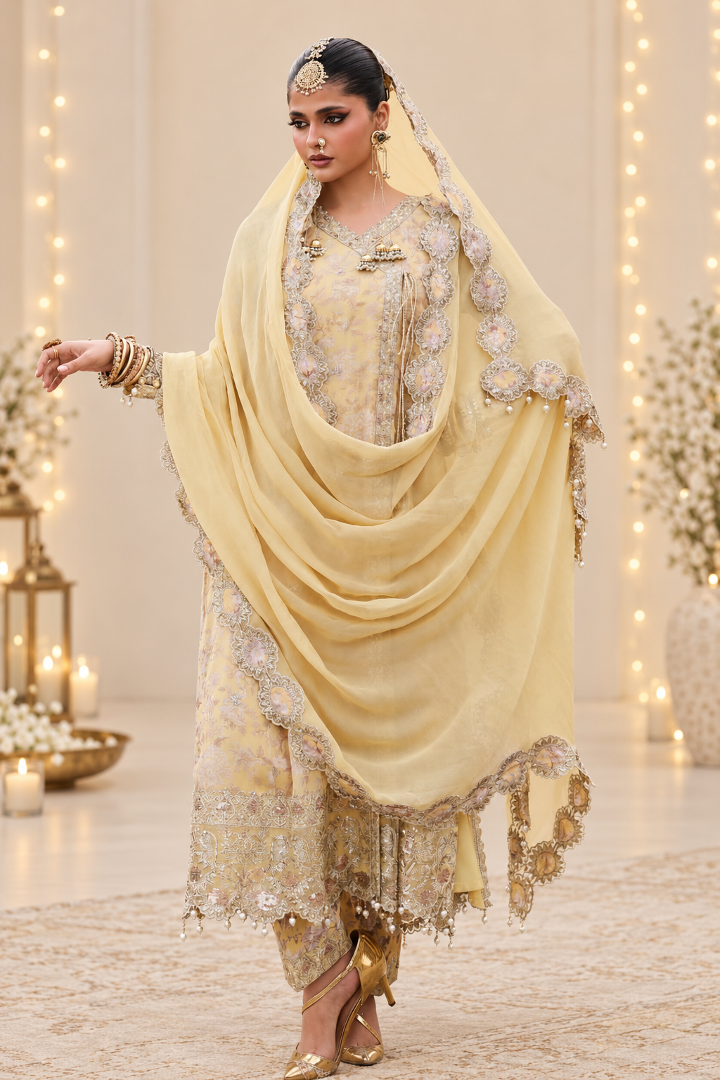 Nigaar Luxury Embroidered Chiffon -04