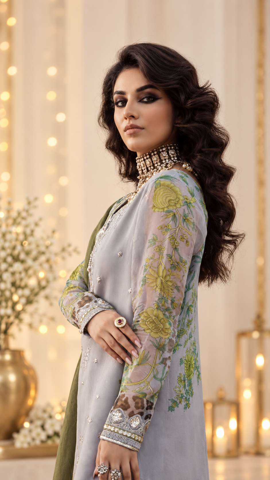 Nigaar Luxury Embroidered Chiffon -03