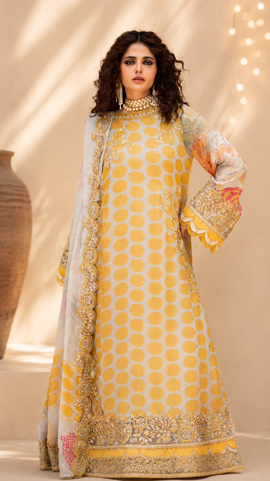 Rangat-E-Riwayat Luxury Embroidered 3-piece Suit -05