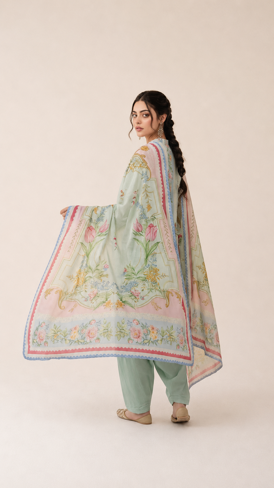Prism Flora Unstitched 3-piece -04 V3104