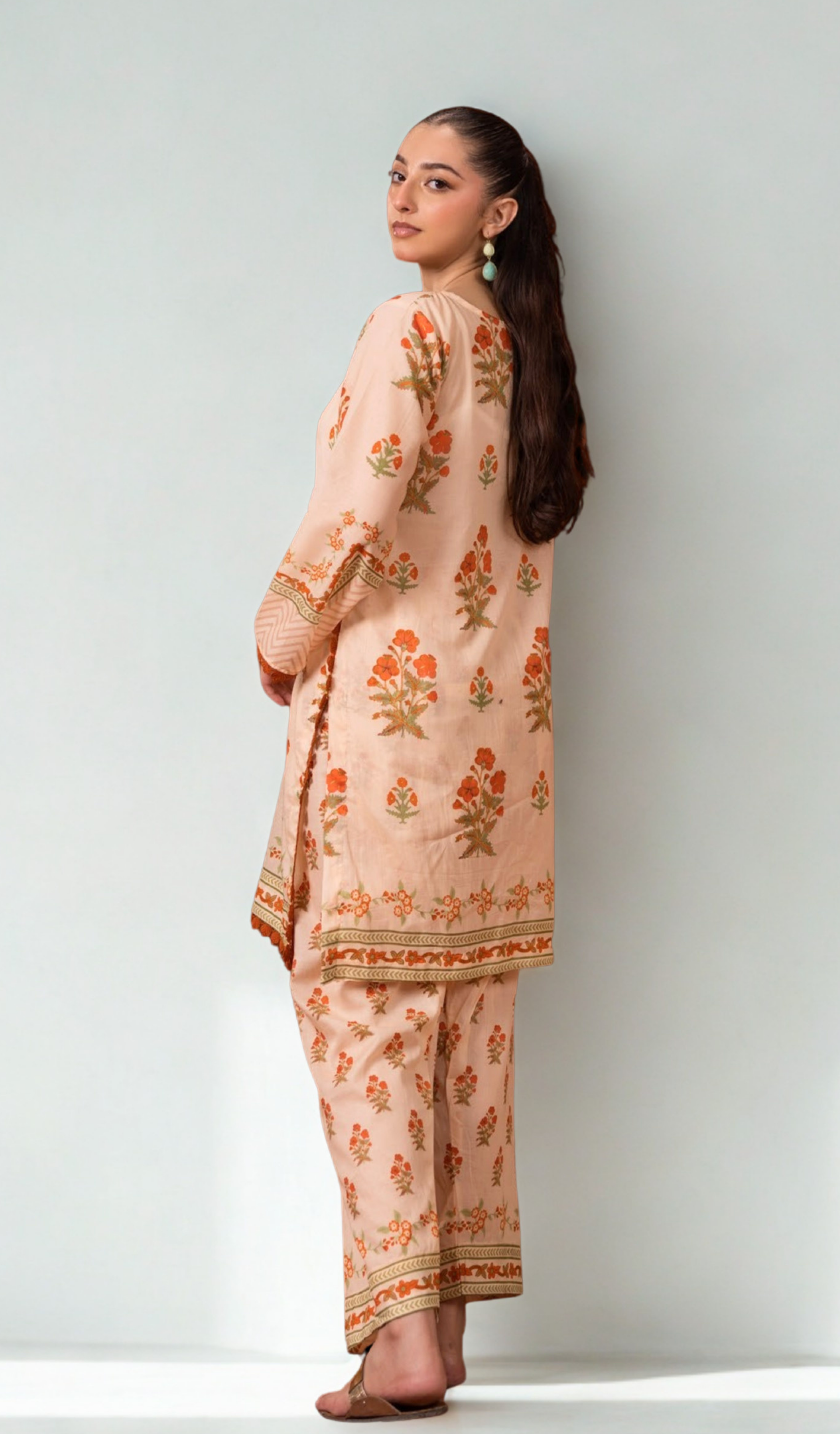 2 Piece Unstitched Digital Printed Lawn - V1109