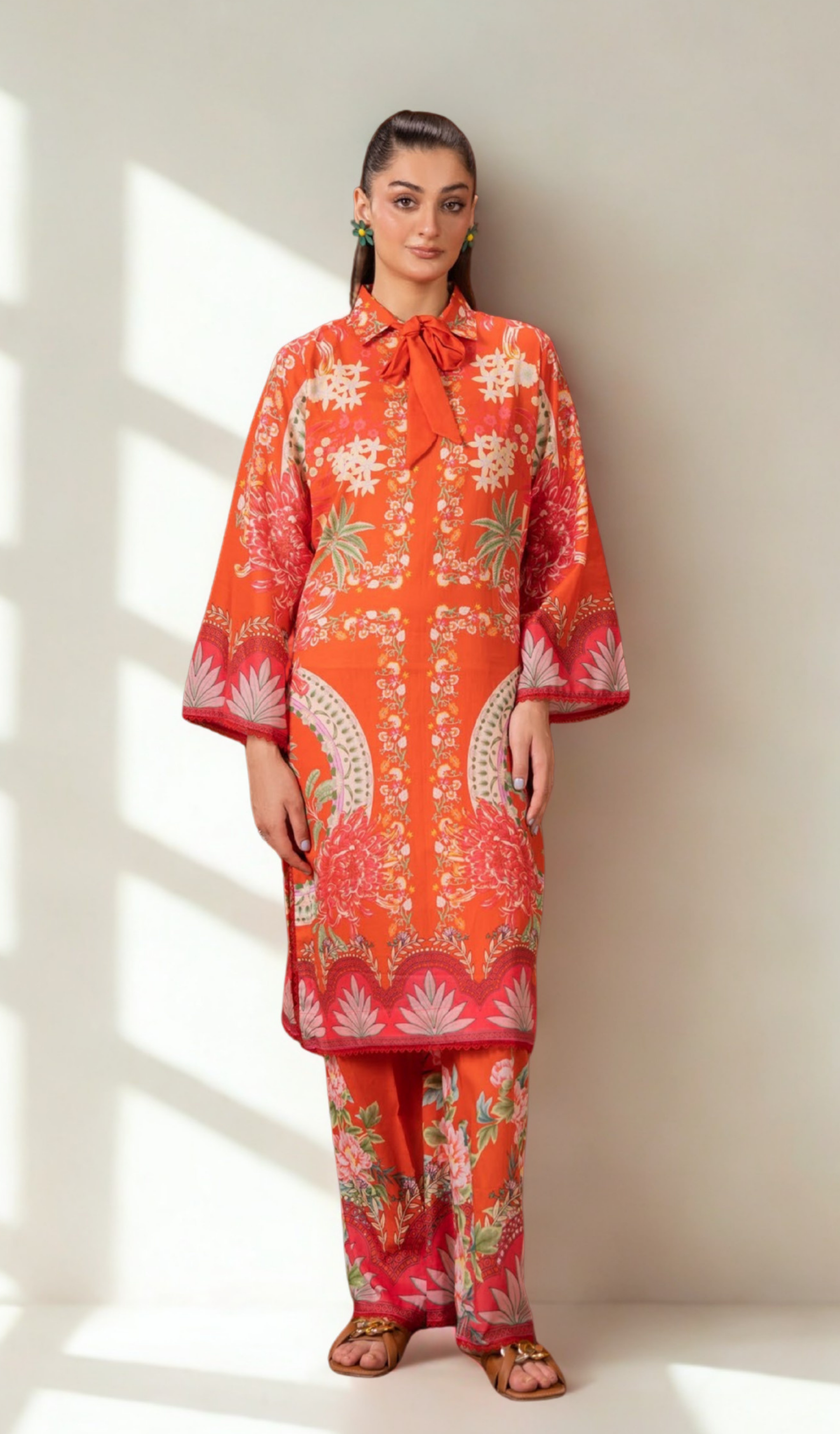 2 Piece Unstitched Digital Printed Lawn - V1110