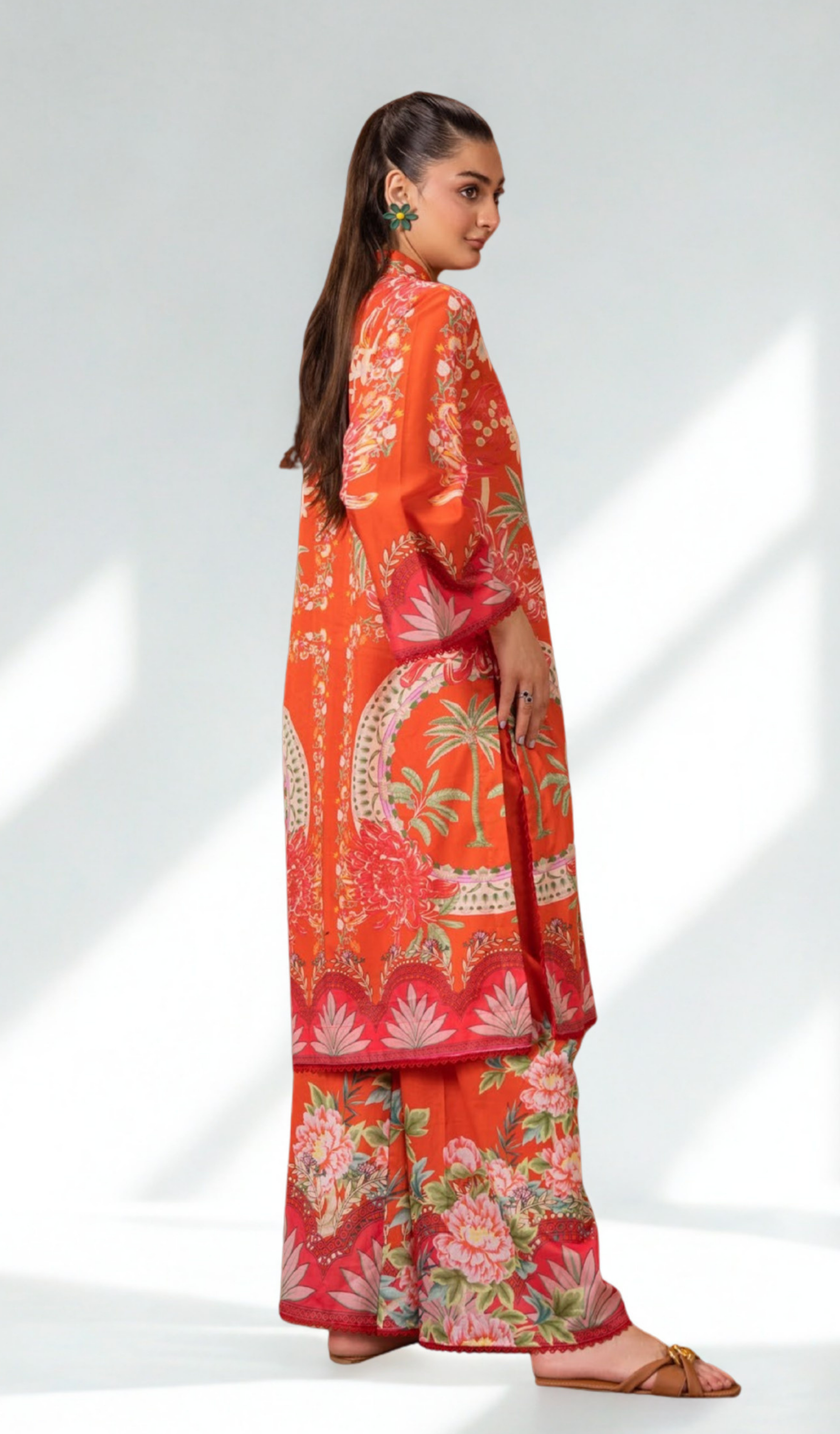 2 Piece Unstitched Digital Printed Lawn - V1110