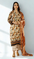 3 Piece Unstitched Digital Printed Lawn - V910