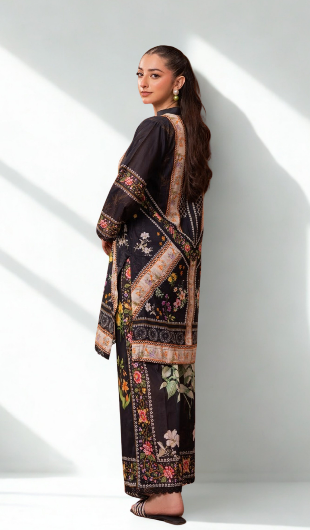 2 Piece Unstitched Digital Printed Lawn - V1103