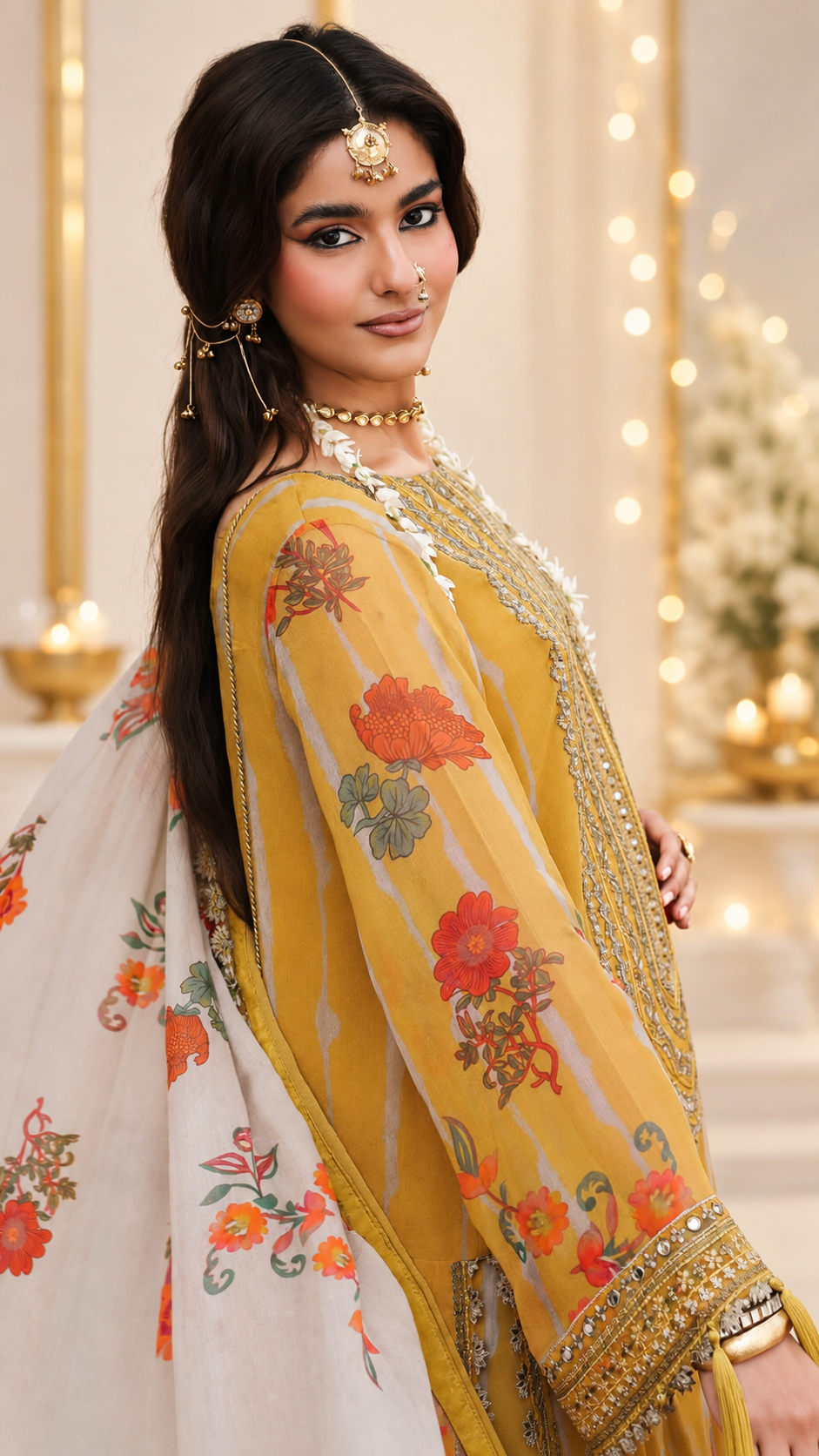 Nigaar Luxury Embroidered Chiffon -01