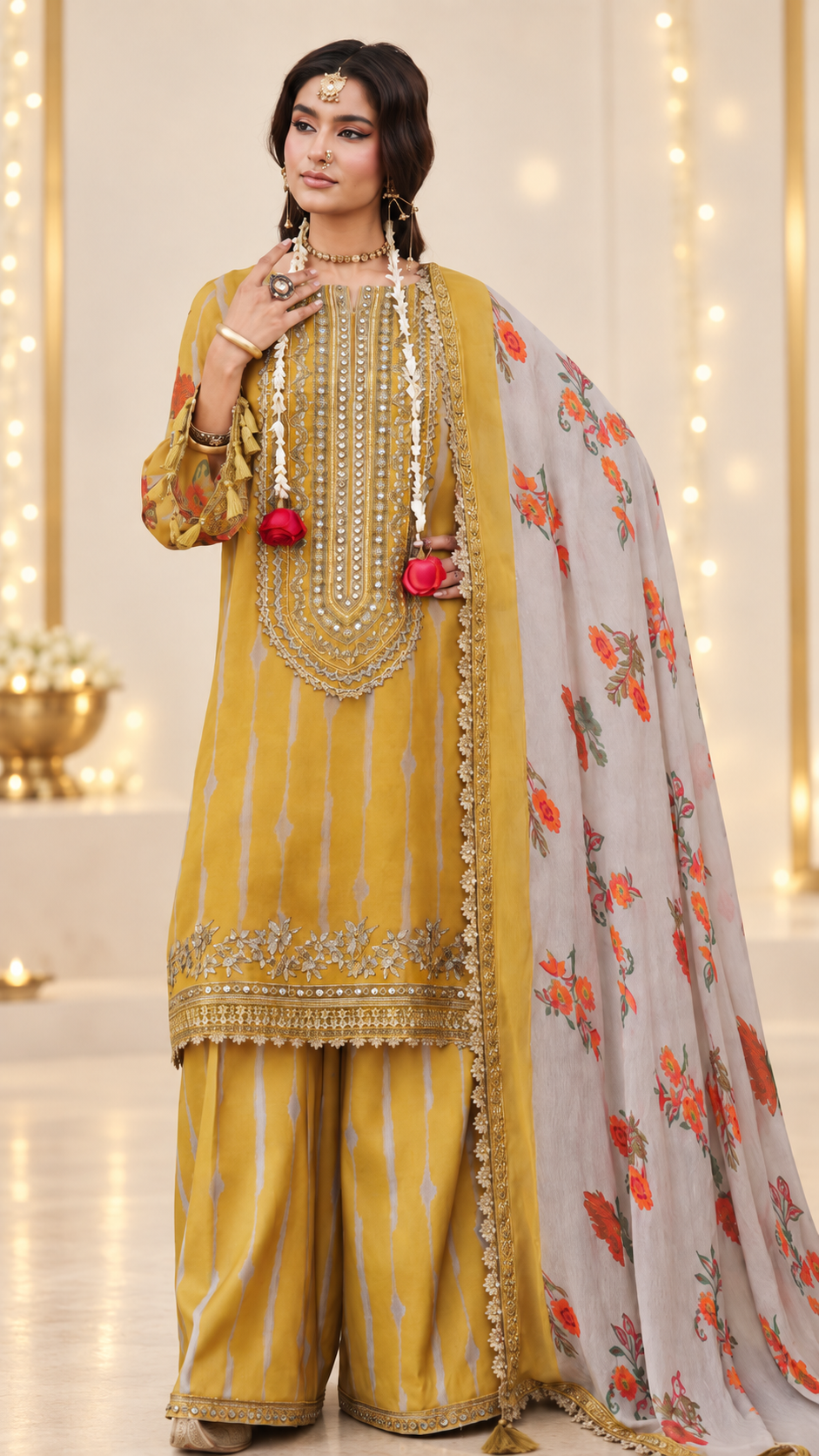 Nigaar Luxury Embroidered Chiffon -01